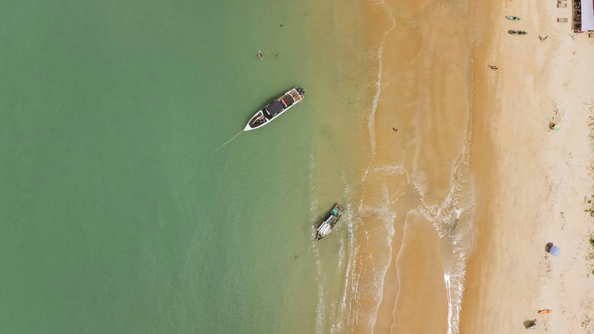 Happy family enjoying a sunny afternoon boating on a serene lake.